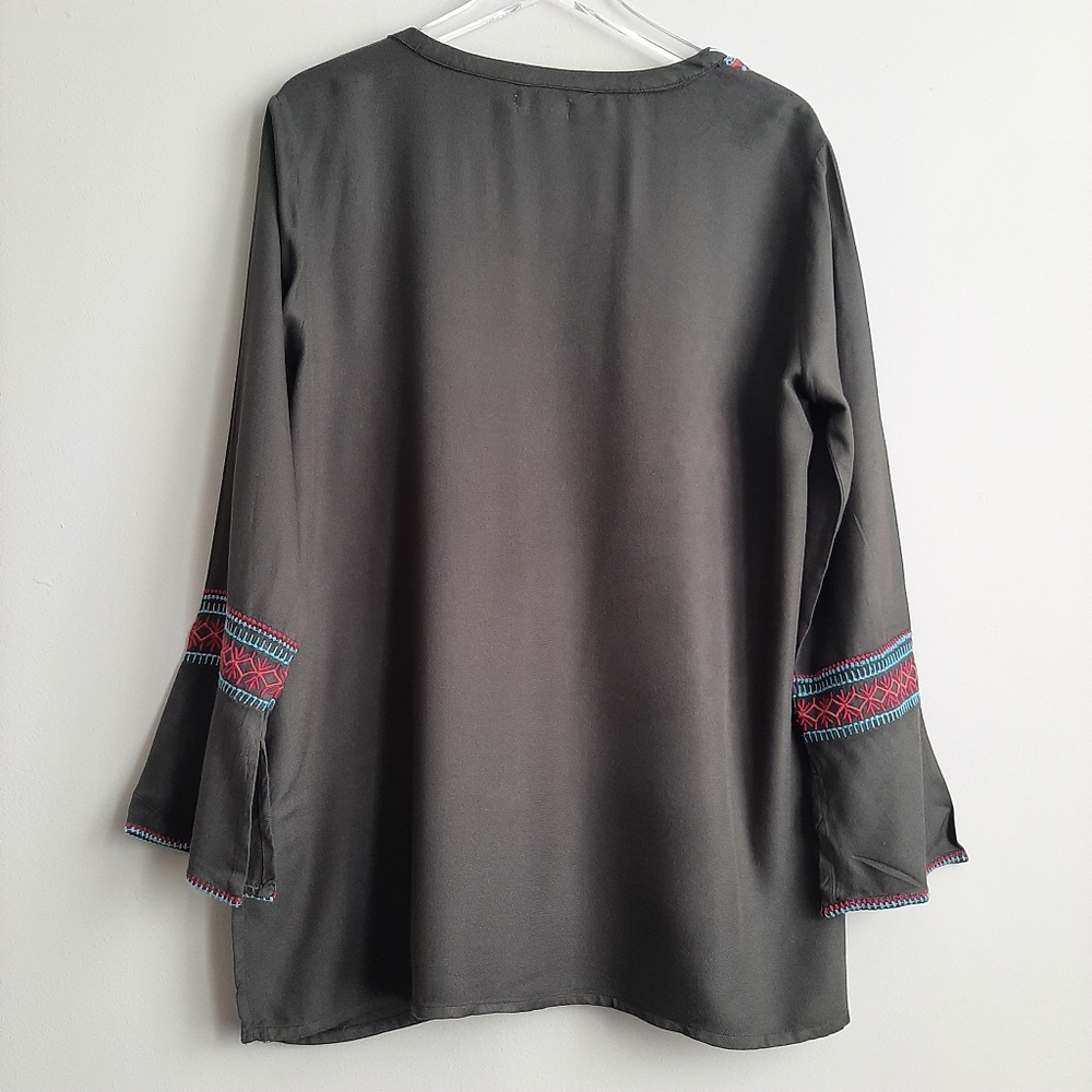 Time For Me Boho Top Size Large - Picture 10 of 16